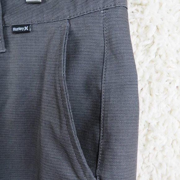 Hurley* Men's 1.5" Belt Loop Multipocketed Mesh Charcoal Gray Shorts~ Size W28 - Picture 6 of 13